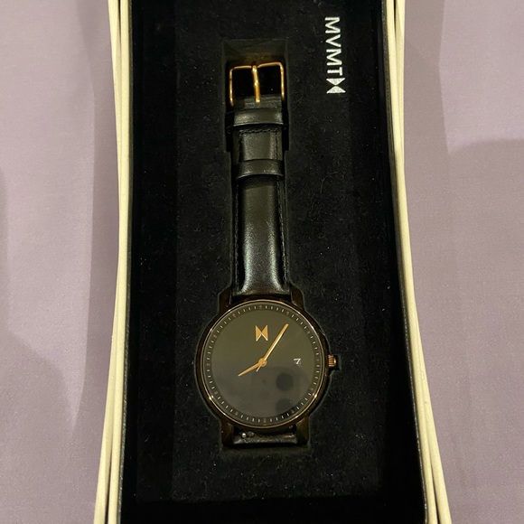 MVMT Black and Gold Watch - Picture 1 of 4